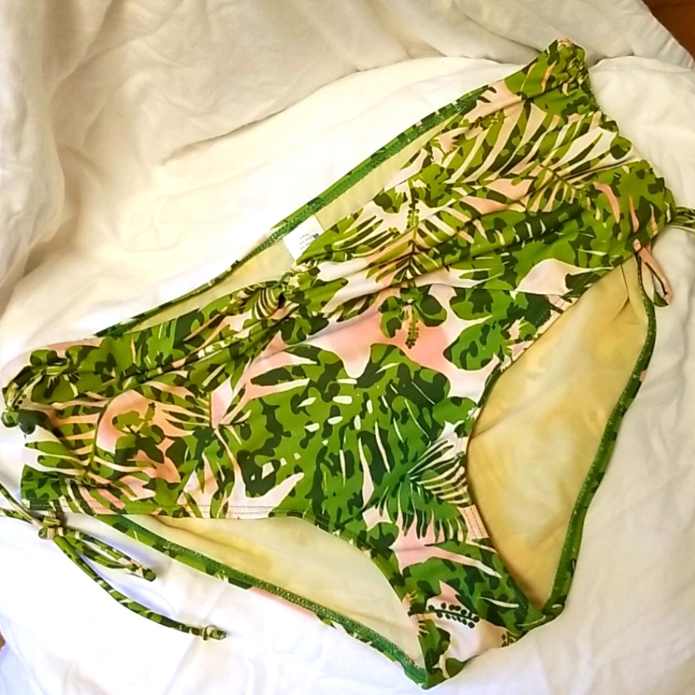 Green/Pink bikini bottoms